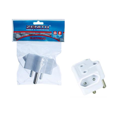 Zenith Plug Adaptor 1x16amp + 2x5amp-2pin